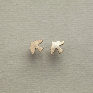 Alice Eden gold plated silver dickie bird stud earrings