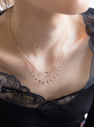 Sliced Diamond Universe Necklace