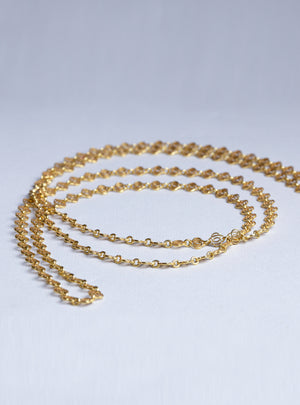 Triple Circle Gold Chain Necklace