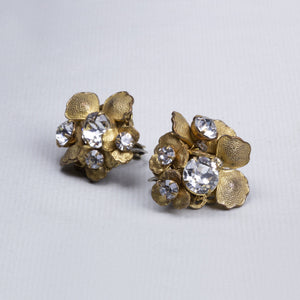 Vintage Clip-On Gold Earrings