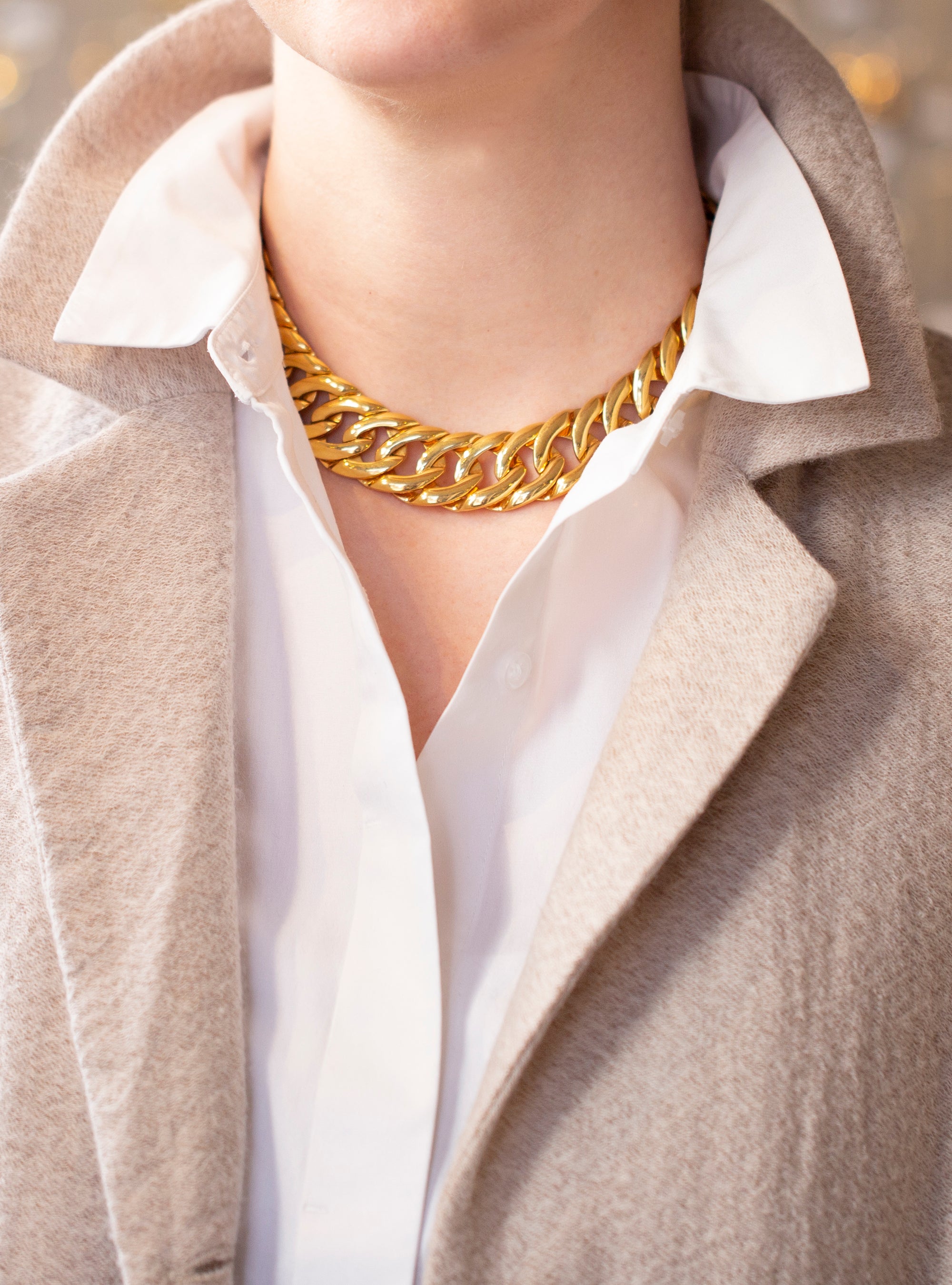 Vintage Gold Chain Necklace