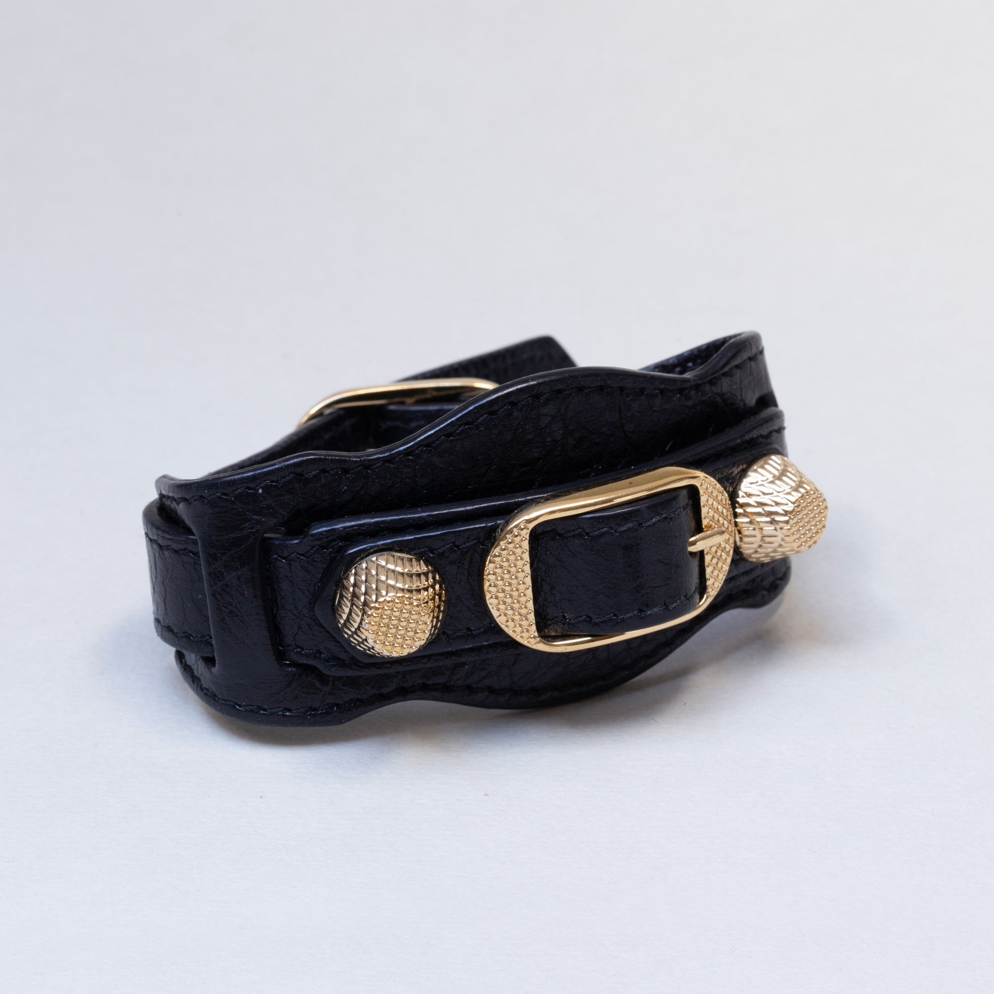 Leather Giant Stud Bracelet