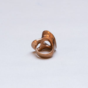 Sculptural Brass Ring & Bracelet