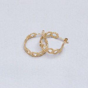 Crown Hoop Earrings