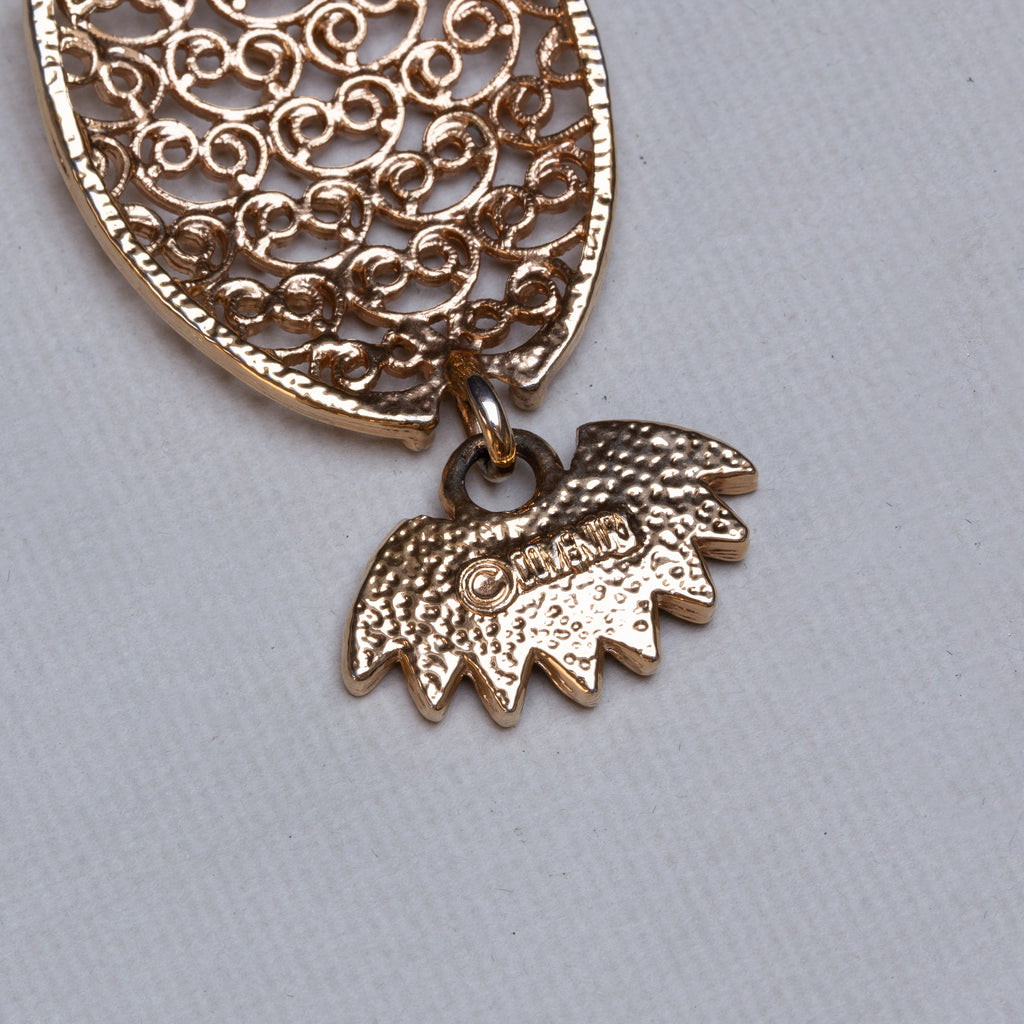 Vintage Owl Pendant Necklace