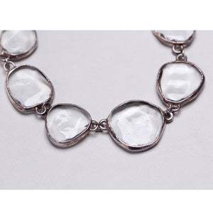 Vintage Glass and Silver Necklace “Sassi”