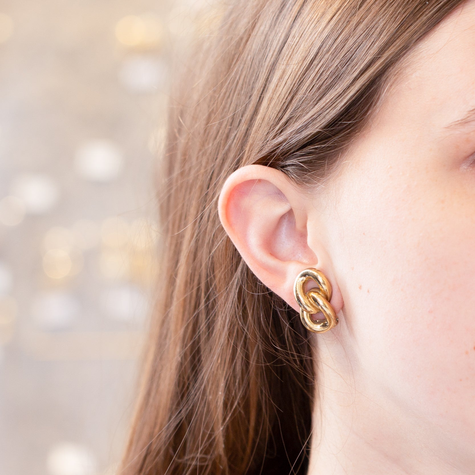 Vintage Gold Clip-on Earrings