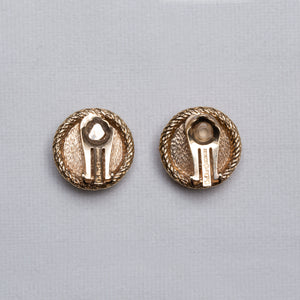 Vintage Gold and Pearl Clip-on Earrings