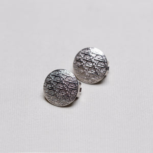 Vintage Silver CD Clip-on Earrings