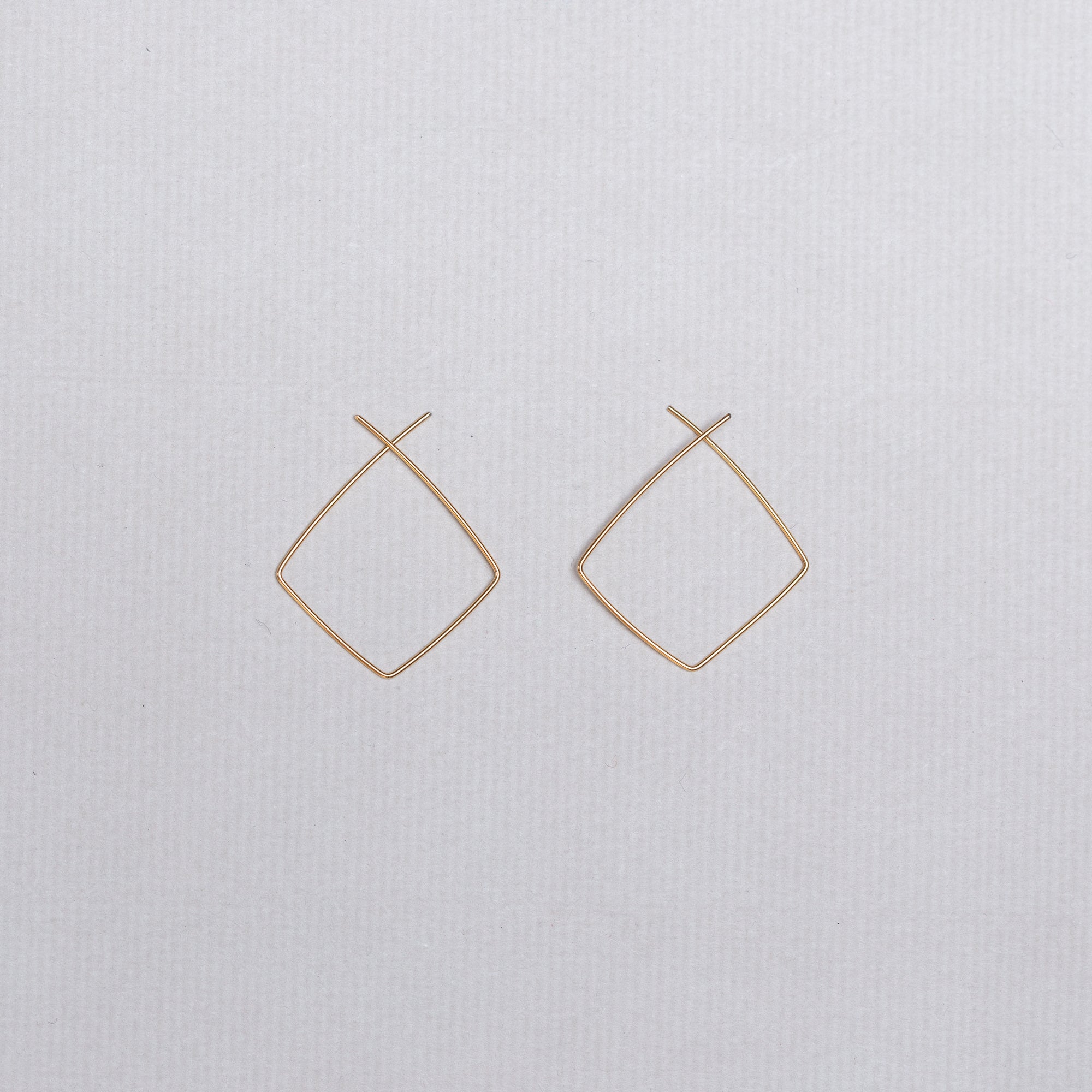 Gold Filled Square Earrings