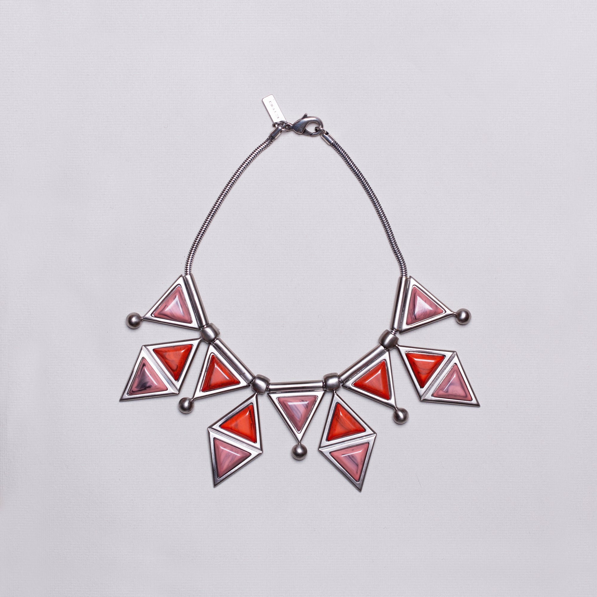 Vintage Geometric Sculptural Necklace