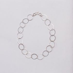 Sterling Silver Small Oval Necklace