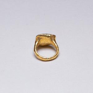 22ct Gold Ring with Aquamarine