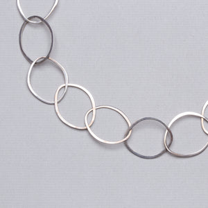 Sterling Silver Small Oval Necklace