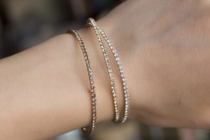 flexible and sparkly diamante bangles