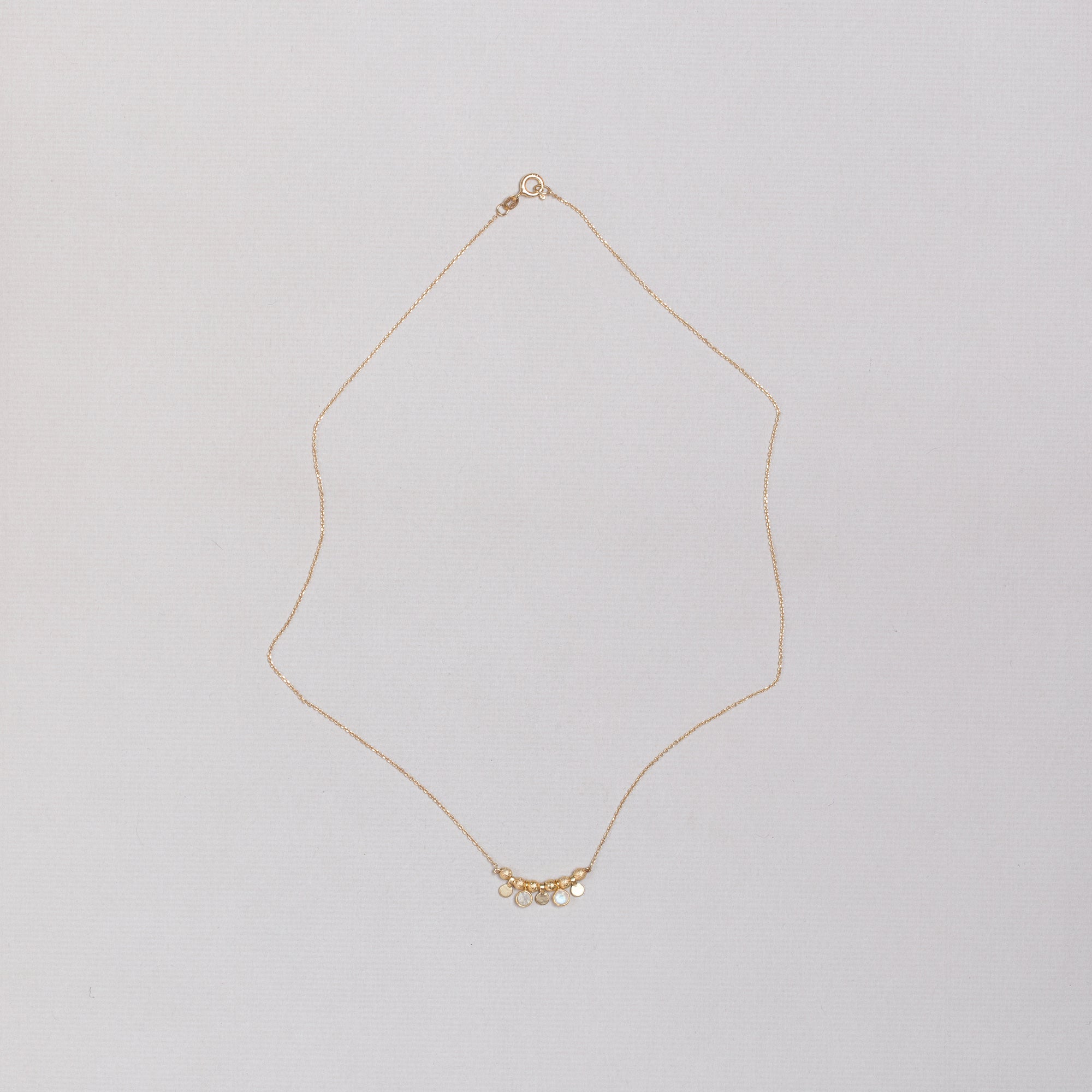 Gold-plated Moonstone Necklace