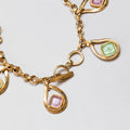 Vintage Chanel Gold Teardrop Charm Chain Necklace