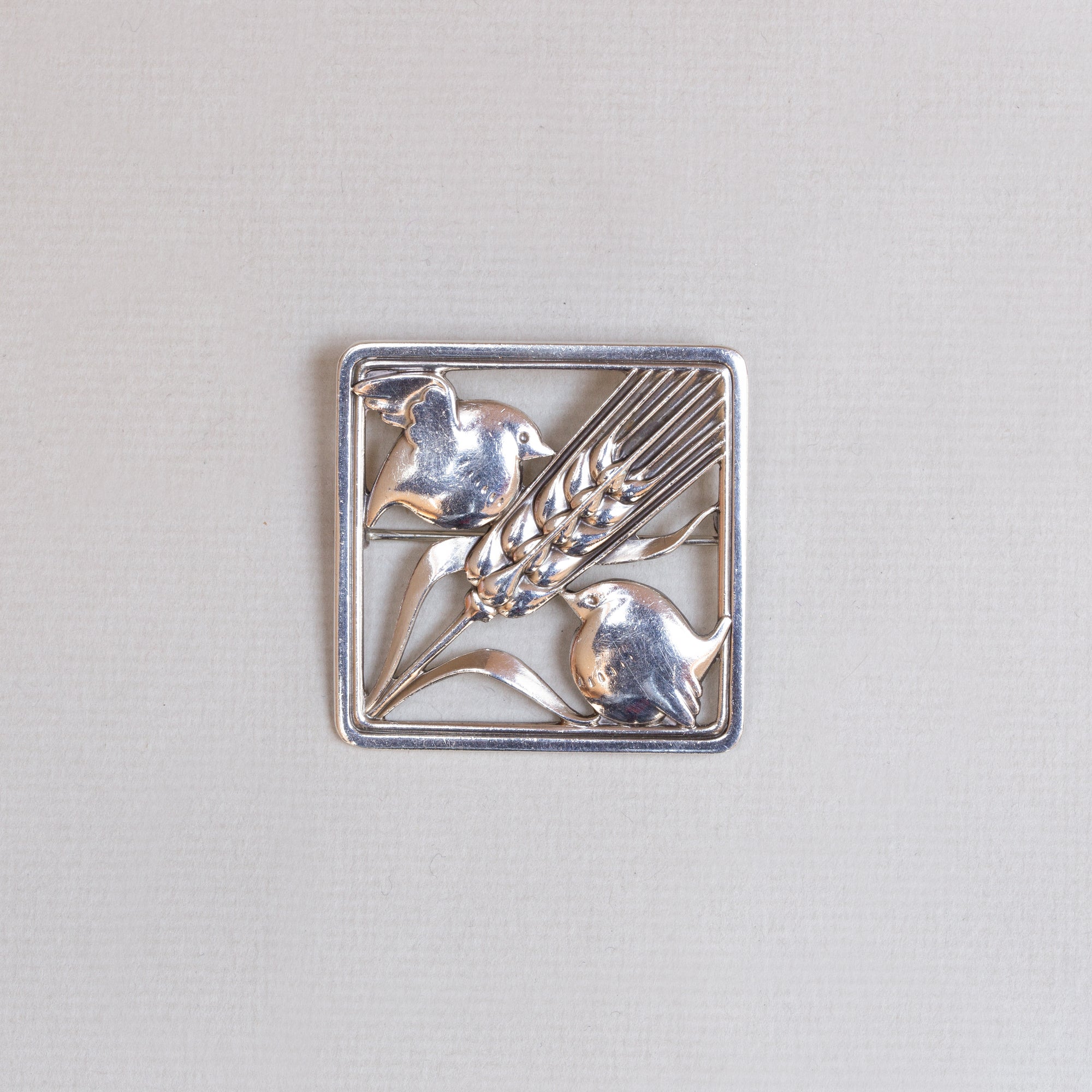 Silver Bird Brooch