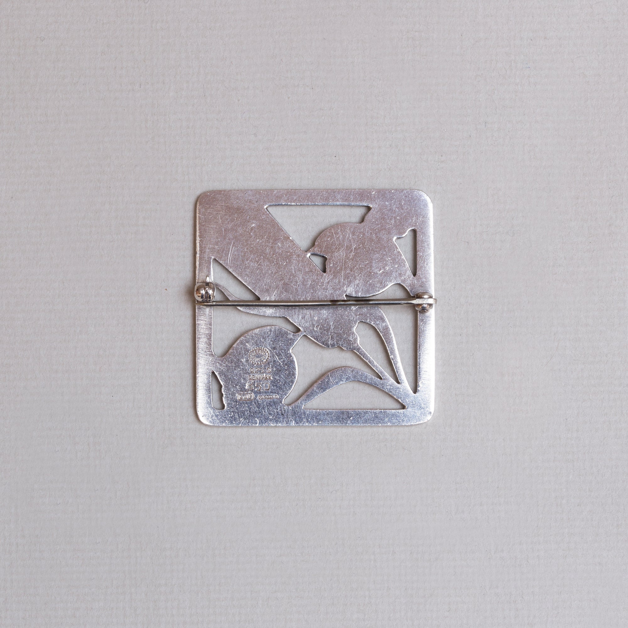 Silver Bird Brooch