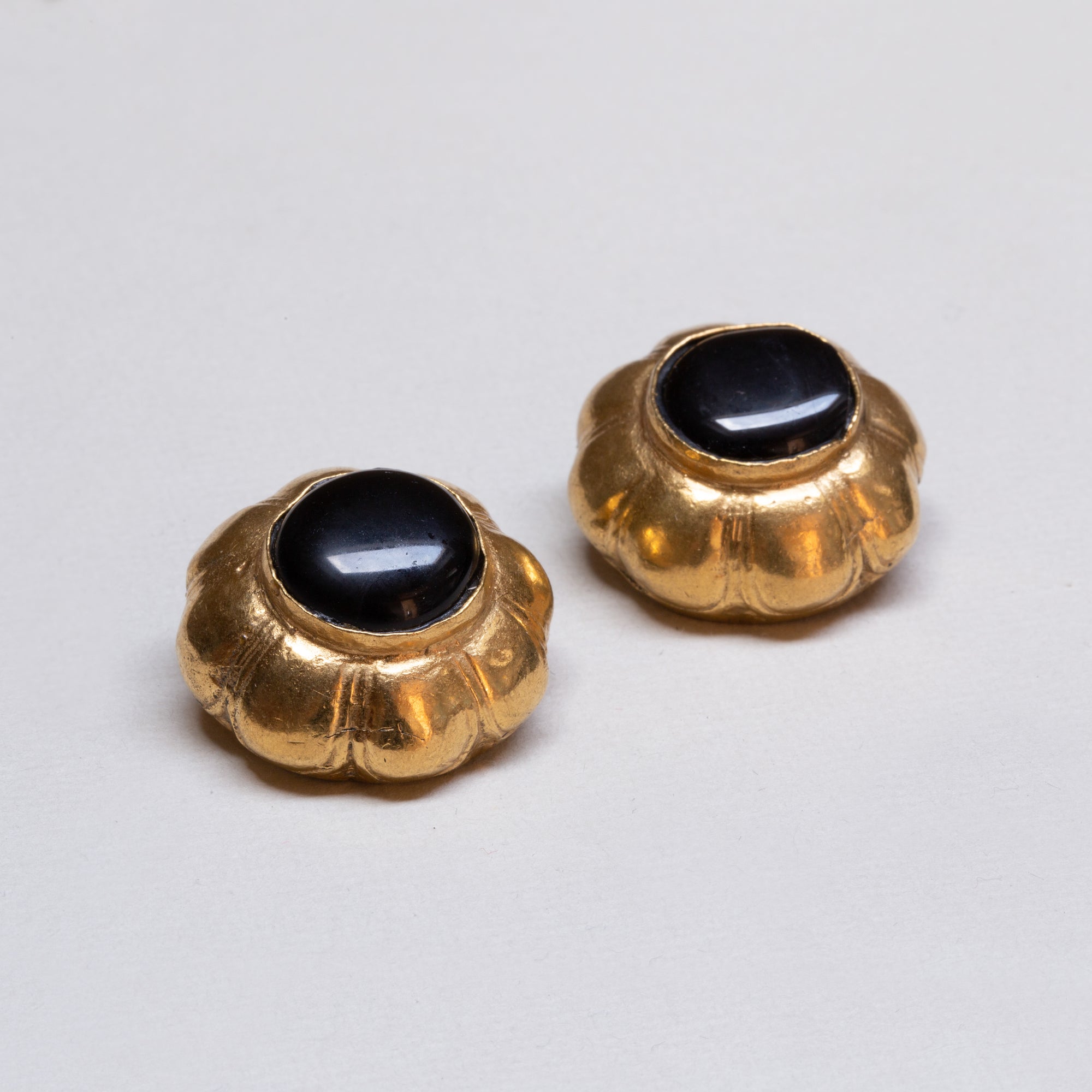 Vintage Chanel Gold Clip-on Earrings