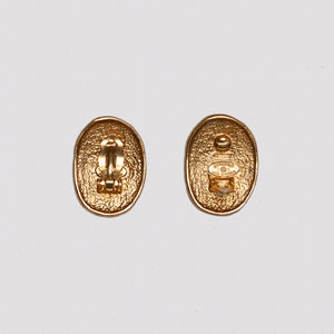 Vintage Chanel Gold Clip-on Earrings