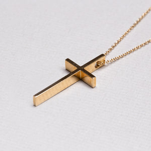 Vintage 18ct Gold Cross Chain Necklace