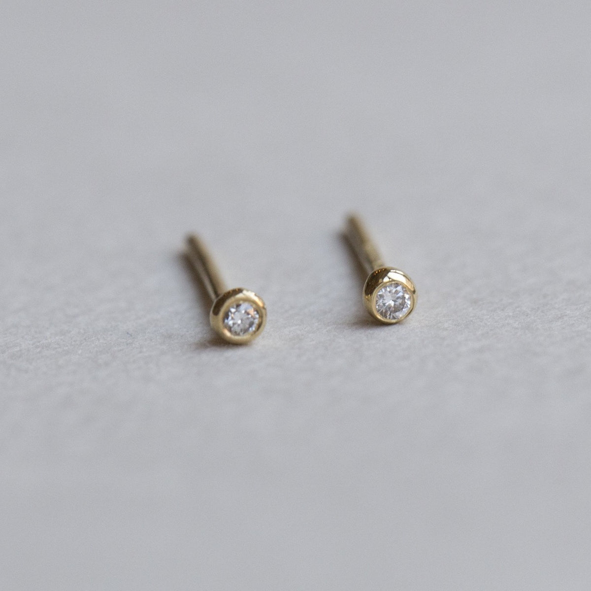 diamond blob stud earrings from felt's Blob Range also available at feltlondon.com