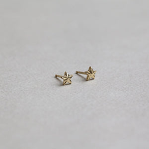 micro star stud earrings