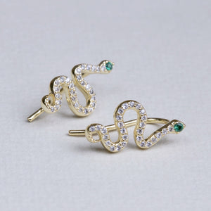 Snake Pave Earrings