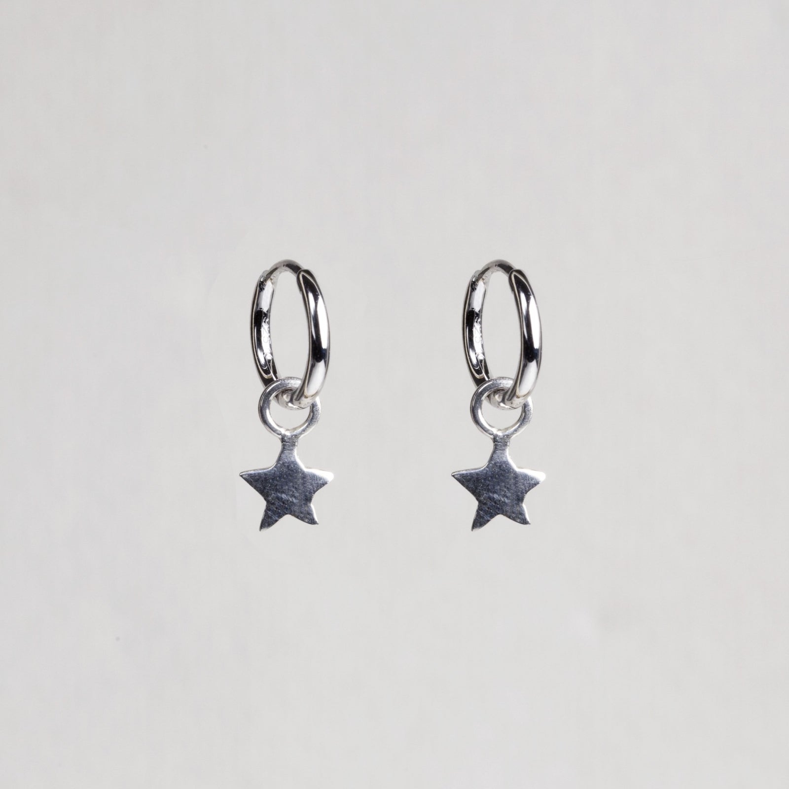 Charmed Hoop Earrings - Stars in Yellow Gold