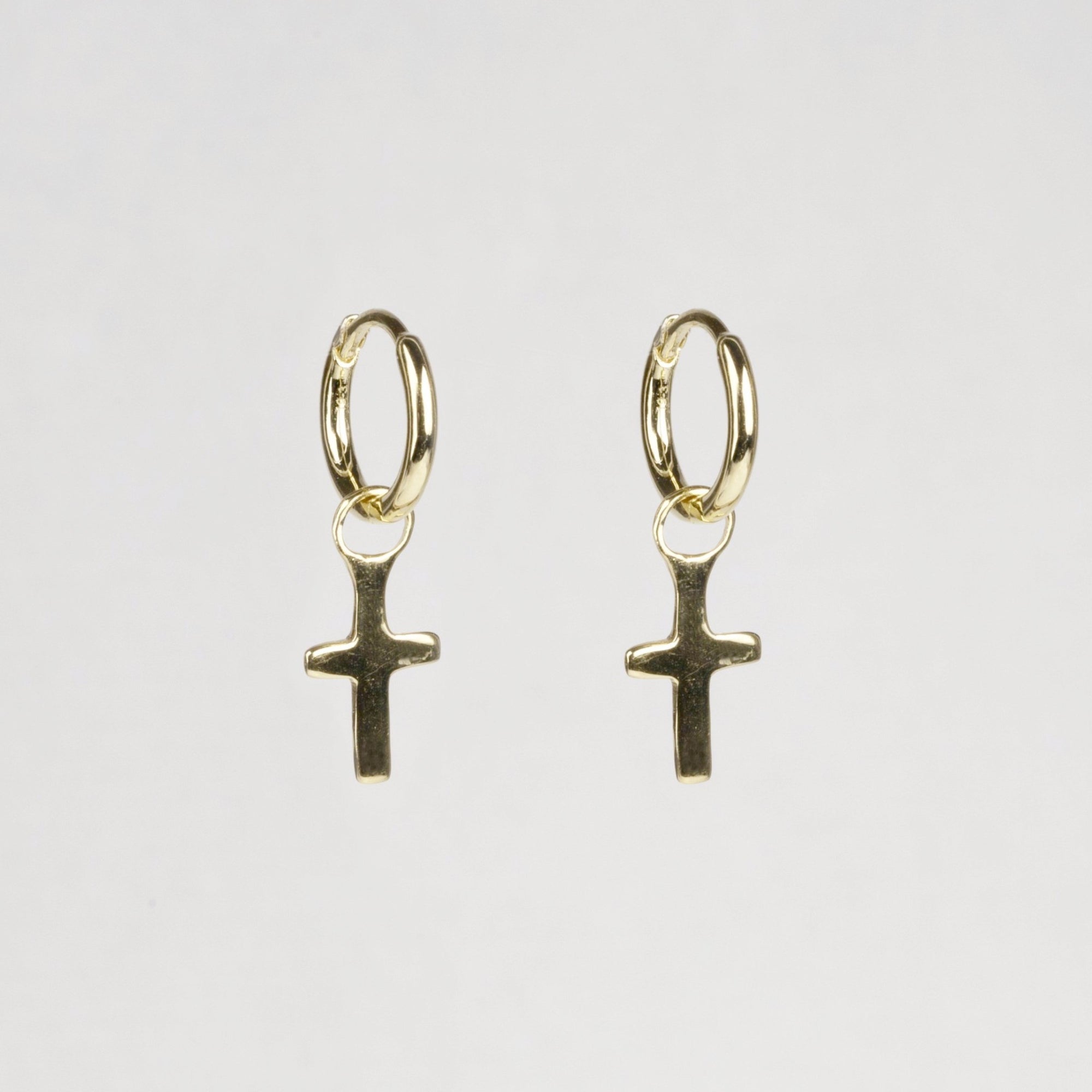 felt's Charmed Hoop Earrings - Crosses