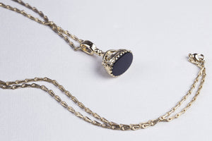 Black Onyx Seal Necklace