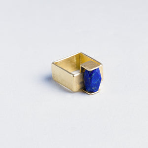 Gold Ring with Lapis Lazuli TO ORDER