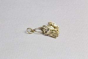 I Love You Key Pendant Charm