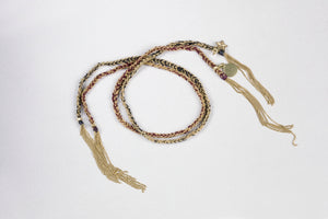 Love Lucky 18ct Gold and Silk Bracelet