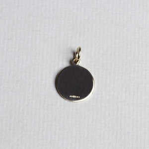 9ct Gold Disc Pendant Charm (Small)