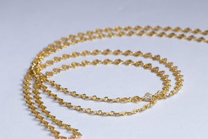 Triple Circle Gold Chain Necklace