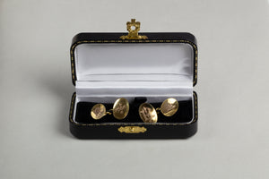 9ct Gold Vintage Cufflink "R"