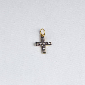 Diamond Cross Charm