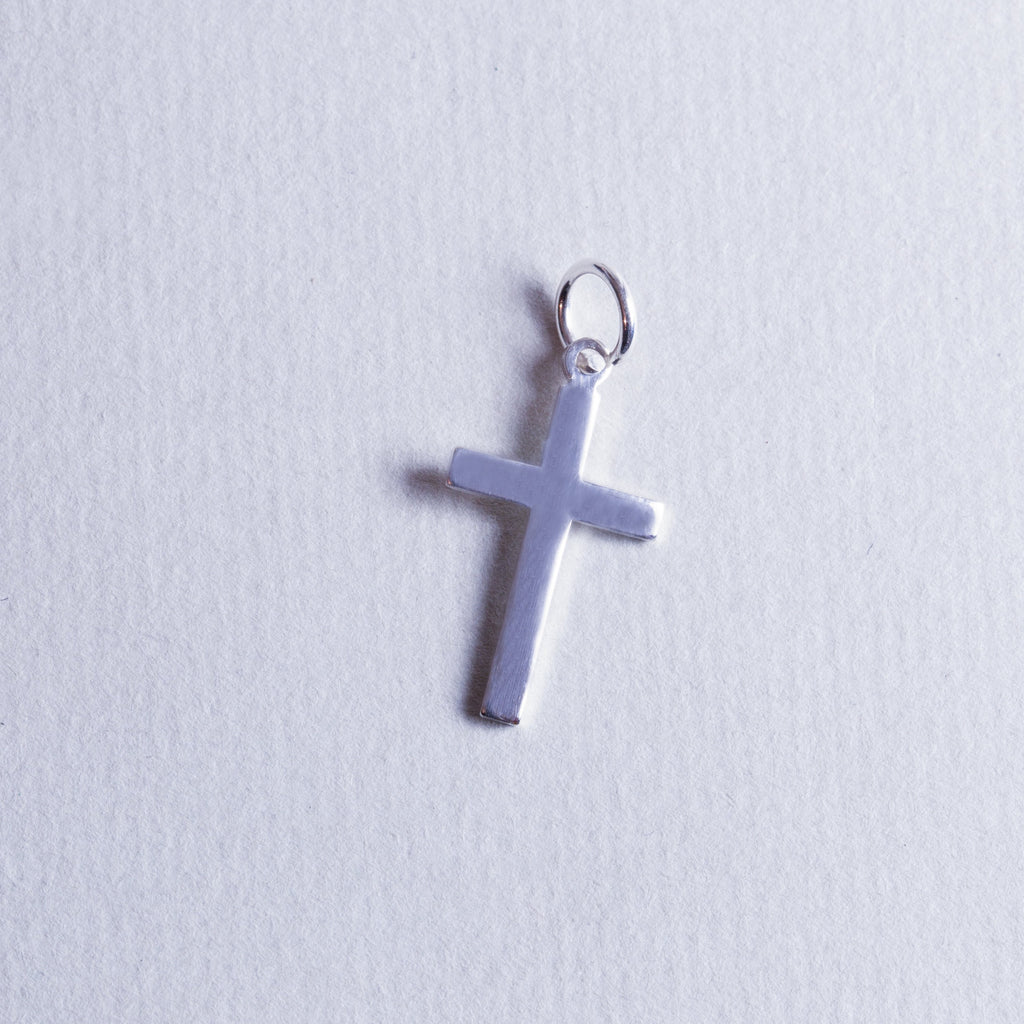 Silver Cross Pendant Charm