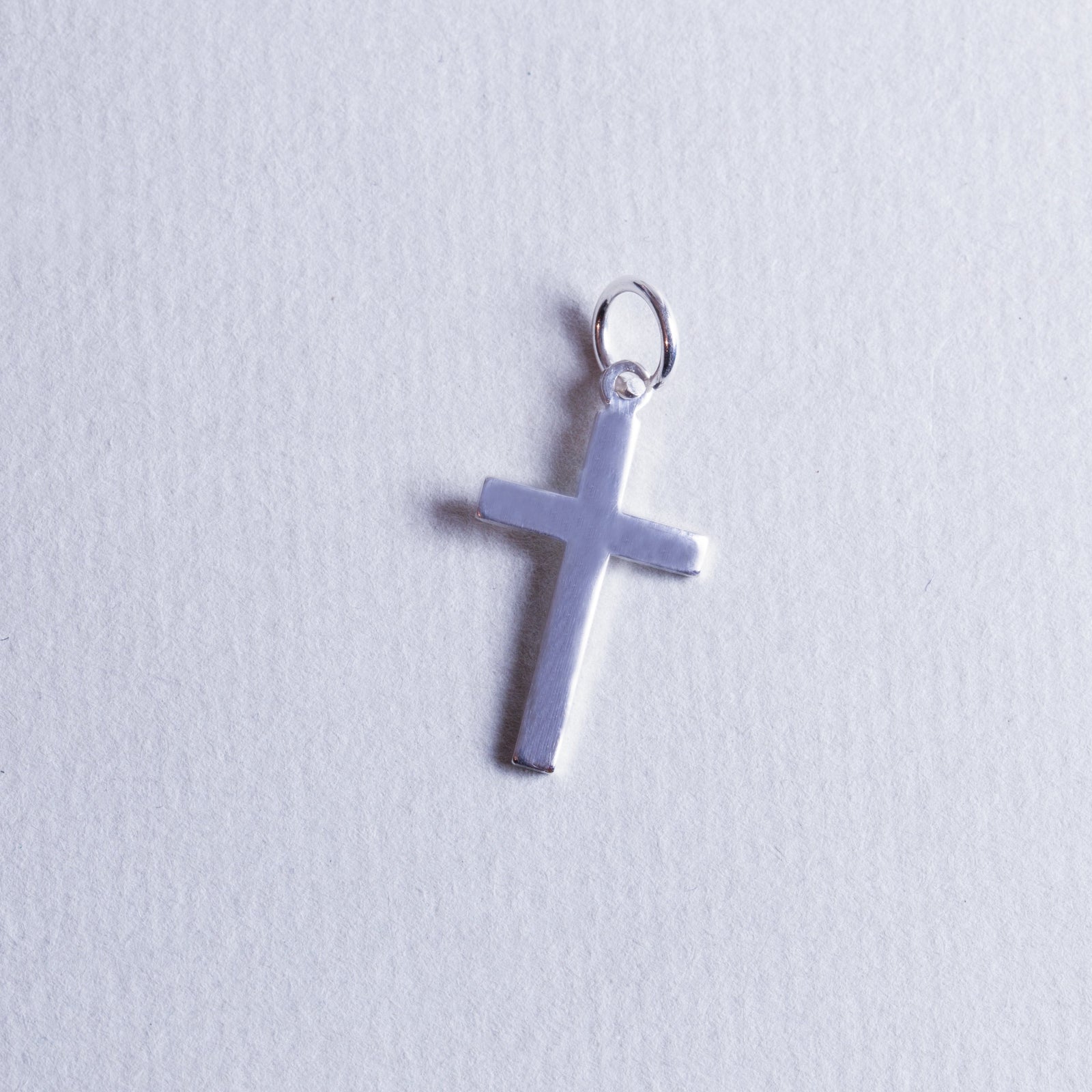 Silver Cross Pendant Charm