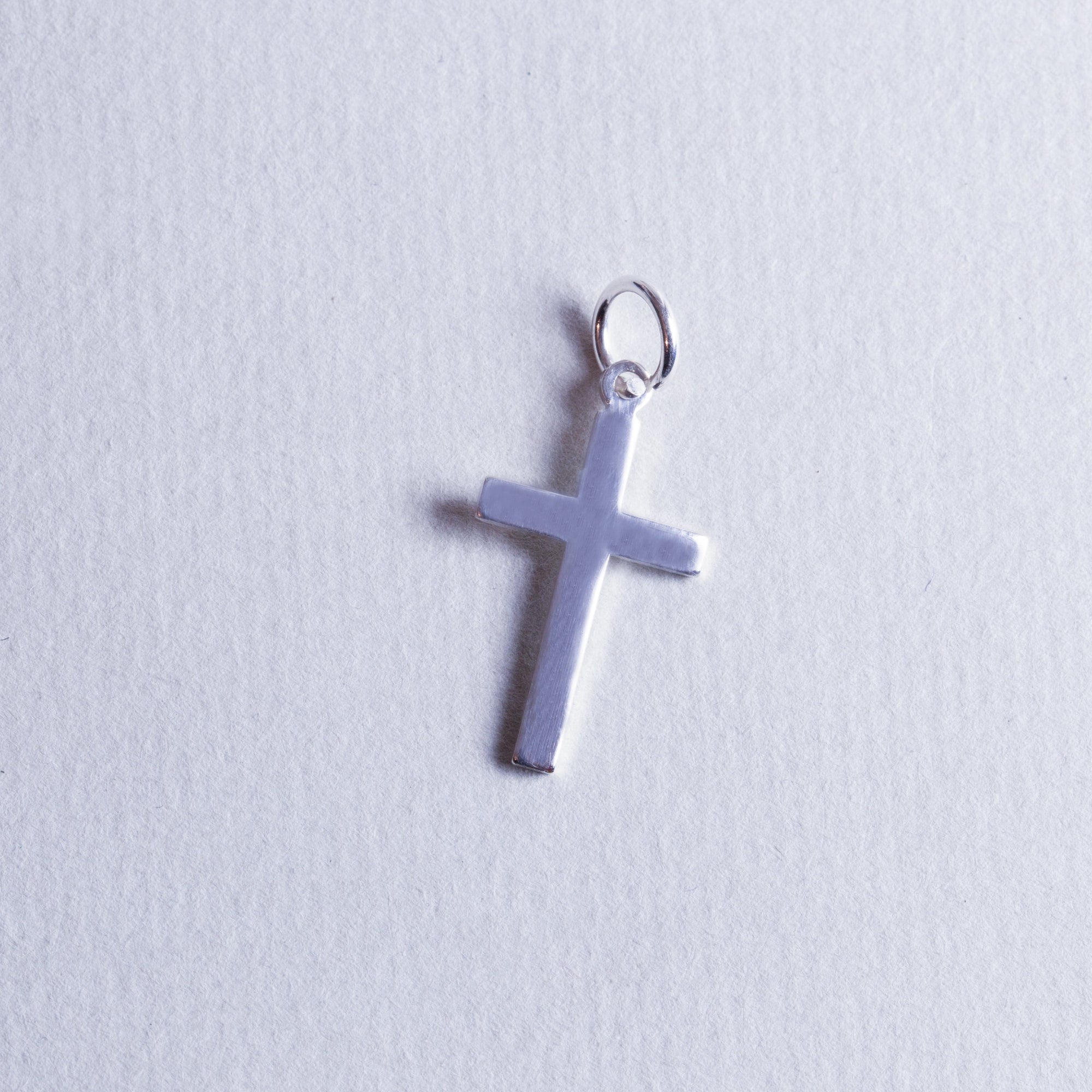 Silver Cross Pendant Charm