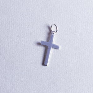 Silver Cross Pendant Charm