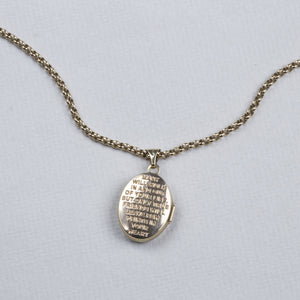 9ct Gold Paw Prints Pendant Necklace