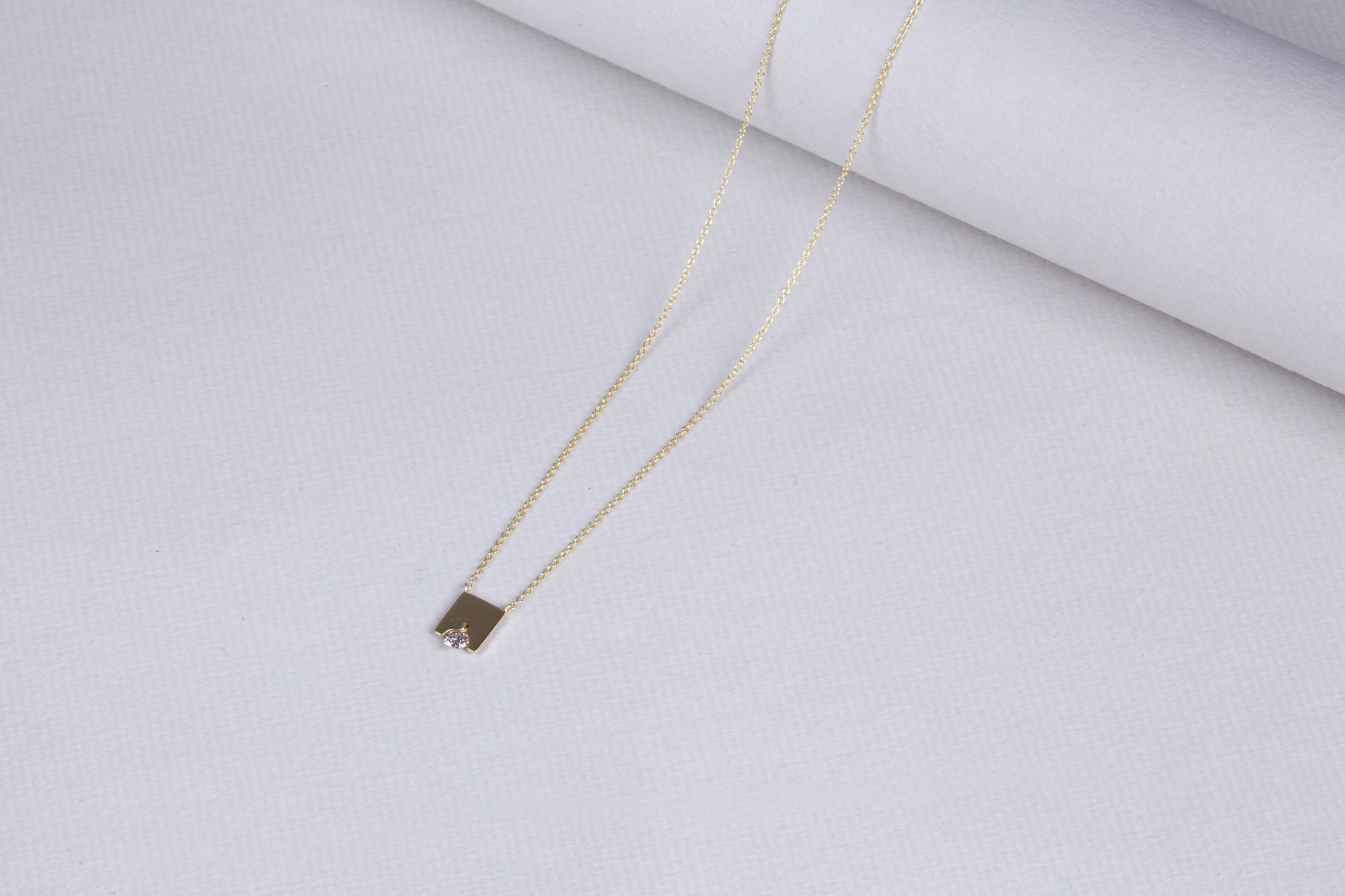 Yannis Sergakis Gold Pendant Necklace with Brown Diamond