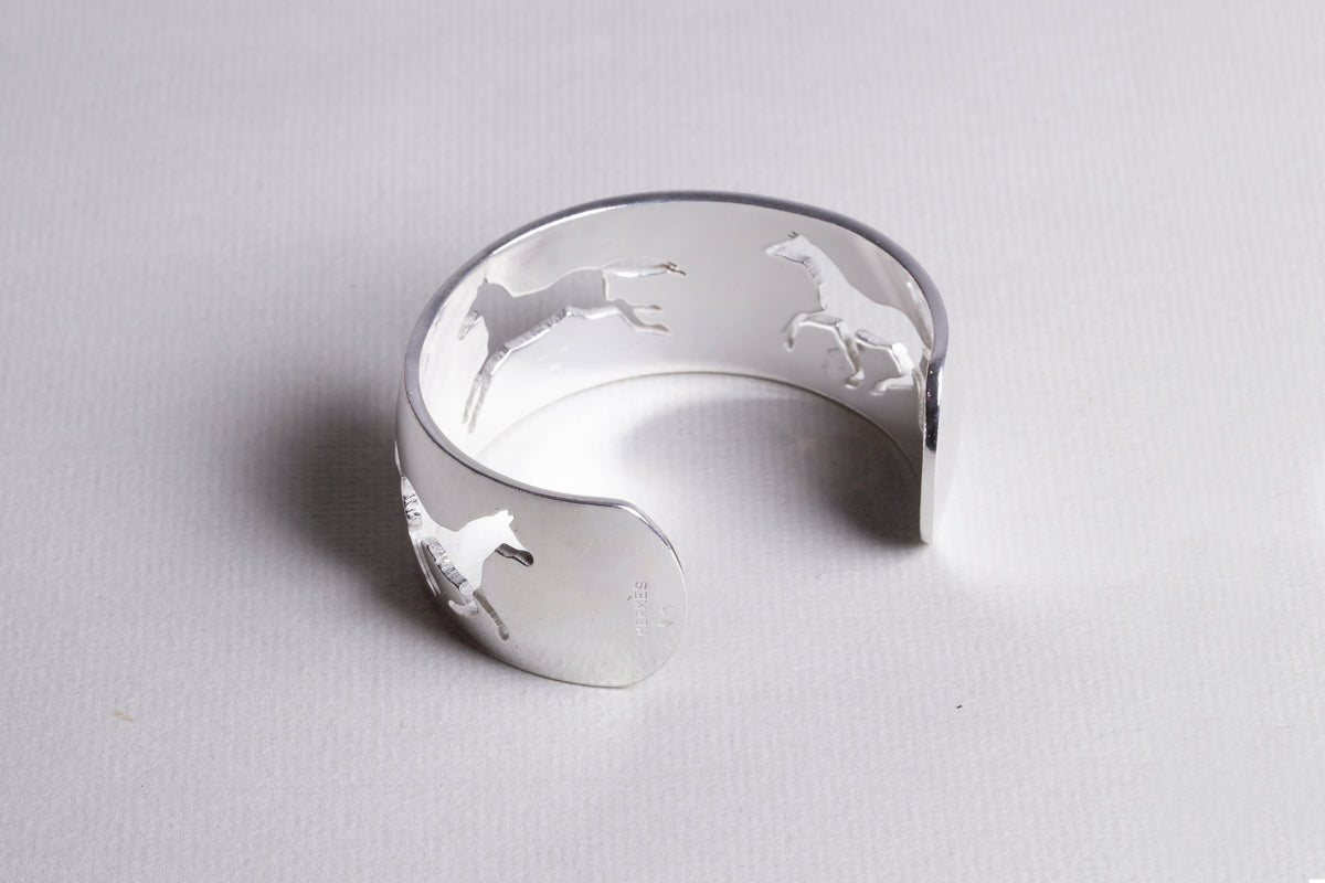 Vintage Sterling Silver Horse Bracelet