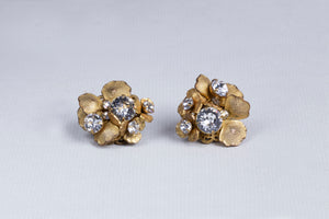 Vintage Clip-On Gold Earrings