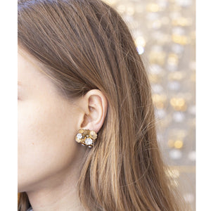 Vintage Clip-On Gold Earrings