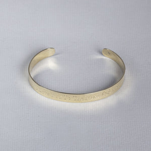 9ct Gold Open Flat Bangle Bracelet