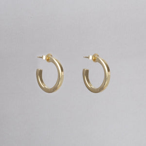 Gold Plated Chunky Hoop Earrings